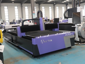 เครื่องตัดเลเซอร์แบบแกนทรีคู่ไฟเบอร์+CO2 สำหรับตัดโลหะและอโลหะ แผ่นและท่อ พร้อมระบบ CNC ในตัว - Product Image 3