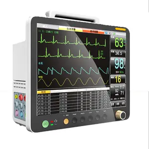 ECG NIBP SPO2 TEMP Etco2を備えた現代の病院医療機器マルチパラメーター15インチモニター