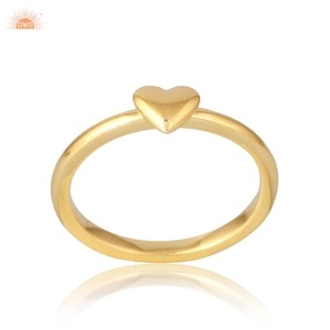 Anillo de Oro Sólido de 9k con Forma de Corazón, Hermoso Regalo para Ella, Fabricante de Joyería Personalizada - Product Image 1