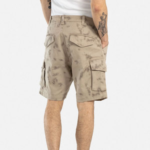 กางเกงยีนส์ผ้าฝ้ายหลายกระเป๋าสำหรับผู้ชายกางเกงขาสั้นคาร์โก้6กระเป๋าแบบลำลองฤดูร้อน - Product Image 2