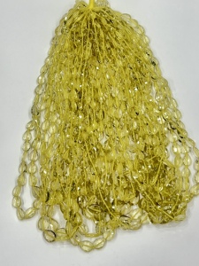 Cuentas de gotas de pera facetadas de cuarzo limón Natural, hebra de 16 pulgadas, 6x8-9x13mm, taladro recto, fabricación de joyas a granel, venta al por mayor - Product Image 4