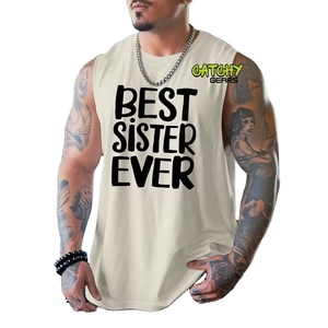 เสื้อกล้ามพรีเมียมผู้ชาย ทรงเข้ารูป ผ้าฝ้าย สำหรับออกกำลังกาย เสื้อยืดแขนกุดลำลองฤดูร้อน เสื้อกล้ามผู้ชายสำหรับเล่นกีฬา ขายส่งจำนวนมาก - Product Image 5