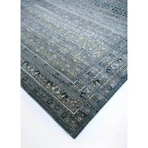 Alfombras de Lana Afgana Anudadas a Mano en Azul Viscaya, 10 mm, con Medallón Abstracto Rectangular, para Pasillo, Hogar, Sala de Estar -ENM-8008 (Cs-02) - Product Image 2