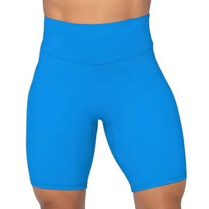 Pantalones cortos de gimnasio lisos en blanco para mujer, pantalones cortos deportivos de Yoga para mujer, pantalones cortos atléticos para correr y hacer ejercicio personalizados - Product Image 1