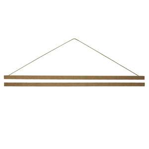 Bandes magnétiques pour affiches 101 cm, paire, en MDF, matériau naturel, pour fixation murale - Product Image 2
