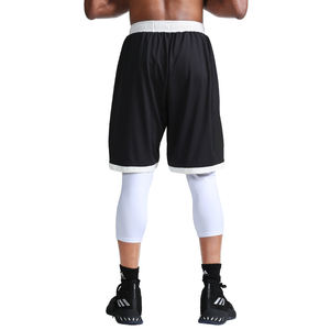 Shorts de sport et de basketball Uabrav personnalisés pour hommes, 100 % coton, séchage rapide, avec logo imprimé par transfert thermique sur le devant - Product Image 4