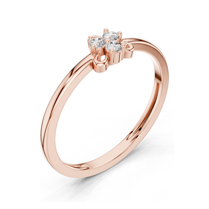 Anillo de Diamantes de Laboratorio para Mujer, Claridad VVS-VS EF, Oro de 18K, 14K, 10K y Plata 925, Opciones en Oro Rosa, Amarillo y Blanco - Product Image 5