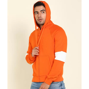 2025 gros pas cher hiver polaire à capuche manteau Logo personnalisé hommes fermeture éclair à capuche automne décontracté ample hommes grande taille veste à capuche - Product Image 6