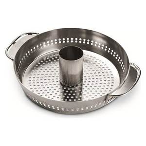 Parrilla para barbacoa de acero inoxidable cromado pulido (40,3x9,1 cm) - Product Image 1