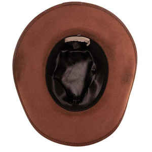 Chapeau en cuir de cow-boy décontracté d'hiver de qualité supérieure fabriqué au Pakistan, tendance, unisexe, marque privée, personnalisable pour les voyages en plein air - Product Image 5