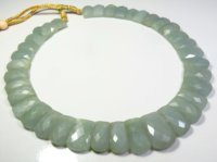 Collier de 37 perles d'aigue-marine naturelle, 389 carats, 15-22 mm, pierres précieuses fantaisie facettées, qualité supérieure, certifiées CCGTC, sans traitements, couleur naturelle