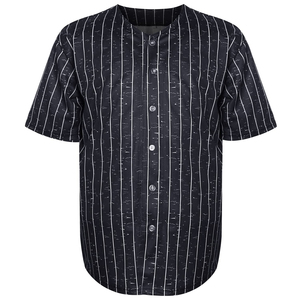 Maillot de baseball à manches courtes avec logo brodé personnalisé en gros, nouveau design, ajustement flexible, haute qualité, séchage rapide - Product Image 1