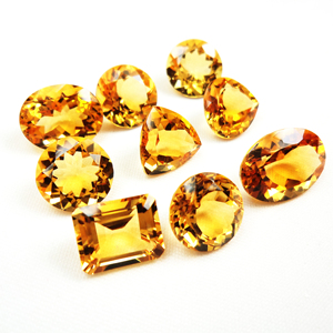 Citrine naturelle multicolore et façonnée à facettes en forme de marquise ronde Pierres précieuses en vrac de haute qualité 100% Pierres précieuses de naissance véritables - Product Image 5