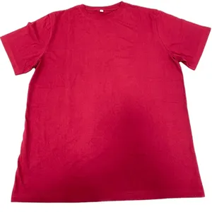 T-shirts à manches courtes pour hommes 100% coton, couleur unie, haute qualité, respirant, écologique, couleurs et tailles personnalisées, tissu tricoté - Product Image 2