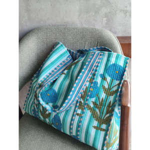 Sac fourre-tout grand format Poppy Playdate, en nylon Oxford brodé, avec fermeture éclair et ouverture supérieure, portable, été-printemps - Product Image 4
