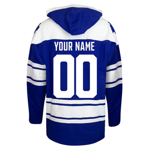 2025 Sublimation brodé à manches longues en gros personnalisé OEM 100% polyester personnalisé homme sweat à capuche de hockey sur glace à vendre personnalisé - Product Image 4