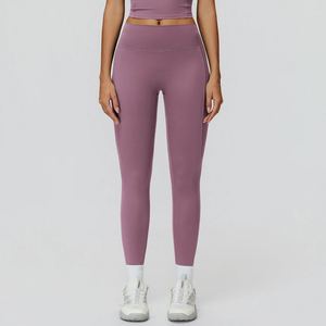 New Design Brushed Yoga <b>Pants</b> High-Waisted Pleated Leggings for Women Outdoor Running & Fitness Wear - Product Image 5