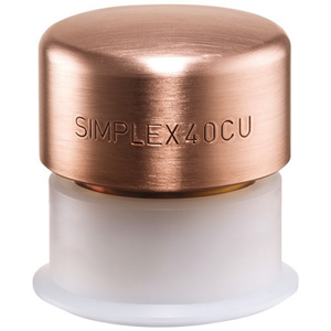 Tête de marteau à face souple SIMPLEX avec manchon en plastique dur durable de 40 mm de diamètre en cuivre par HALDER - Product Image 3