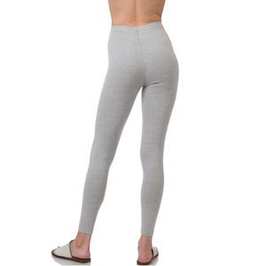 เลกกิ้งขายส่งสั่งทำพิเศษสำหรับผู้หญิง ความยาวระดับข้อเท้า ผ้ายืดสแปนเด็กซ์/โพลีเอสเตอร์ ป้องกันแบคทีเรีย ไร้ตะเข็บ สีเทาเข้ม - Product Image 3