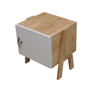 SFTCN004-1 - Mini armoire personnelle avec porte blanche en bois et pieds en forme de 'A' de plusieurs couleurs, charmants - Product Image 1
