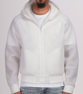 Vente en gros Vestes pour hommes coupe-vent confortables et souples en maille respirante personnalisées avec fermeture éclair complète Doublure en toile Sherpa Style décontracté Hiver devant - Product Image 3