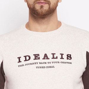 Ensemble de survêtement décontracté pour homme, sweat-shirt à col rond imprimé lettres et pantalon long, coupe régulière, 100 % coton, idéal pour l'automne - Product Image 6