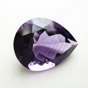 Forme de poire calibrée taille 3A qualité améthyste violette pierres précieuses améthyste en vrac 100% cristaux de pierre de naissance améthyste naturelle OEM - Product Image 1