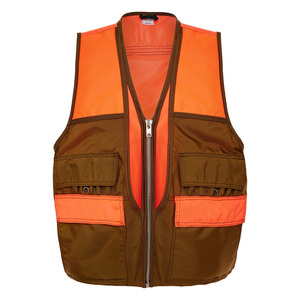 Bright Orange Hunting <b>Vest</b> Adjustable Shell Bag <b>Utility</b> Game Bird Carrier Outdoor Shooting Waistcoat For Men - Product Image 1