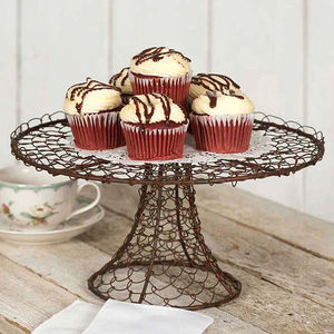 Designer Eco-Friendly Iron Wire <b>Cake</b> Stand Dishwasher Safe Black Finished Single <b>Tier</b> for Home Wedding Birthday Parties Tabletop - Product Image 6