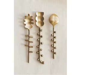 High Quality Gold Plated <b>Coffee</b> <b>Spoon</b> New Design Cutlery for Wedding and Party Serving - Product Image 5