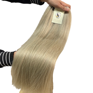 Tissage en lot brésilien à Double trame, Extensions de cheveux naturels vierges, lisses, blonds, non traités - Product Image 1