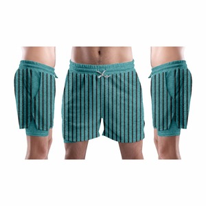 กางเกงขาสั้นเล่นยิมของผู้ชายผ้าโพลีเอสเตอร์ระบายอากาศได้ดีขนาดใหญ่พิเศษพิมพ์โลโก้ได้ตามต้องการ - Product Image 3