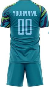 Camiseta de fútbol personalizable unisex, nuevo diseño, equipo de entrenamiento de poliéster, uniformes de fútbol para adultos, impresión por sublimación personalizada - Product Image 3