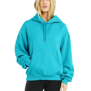 Sweat-shirt à manches tombantes surdimensionné de haute qualité pour l'automne, tricot épais, à capuche pour femmes, vente en gros à bas prix, personnalisable - Product Image 4