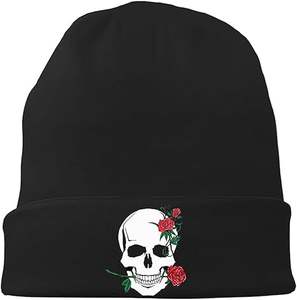 Bonnet unisexe léger à revers en 100 % acrylique avec rivets décoratifs pour un usage toute l'année – Style patch imprimé numériquement - Product Image 3