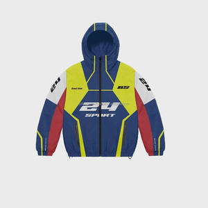 Veste coupe-vent personnalisée conception en gros fabriquée en usine pour un usage quotidien élégant vestes coupe-vent durables et légères pour hommes - Product Image 3