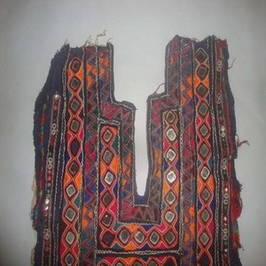 Artland International Baloch - Tela de Algodón con Bordado Banjara Vintage y Trabajo de Espejo, Transpirable y Ligera, para Mujeres Islámicas - Product Image 2