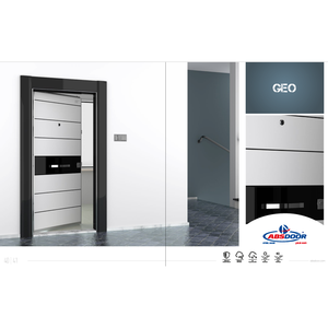 Puerta de Seguridad de Acero ABSDOOR CARRAR, Hecha a Mano, Acabado Interior Manual, Entrada para Apartamentos, Villas, Hoteles, Turquía - Product Image 4