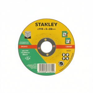 Disque abrasif de qualité supérieure Stanley pour la découpe de pierre et de béton, idéal pour une démolition efficace - Product Image 2
