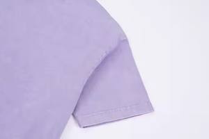 Camisa Corta de Algodón con Cuello Redondo para Hombre, Camisa de Gran Tamaño con Estampado Digital, Peso Pesado, Color Único y Decente - Product Image 3