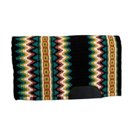 Vente en gros de tapis de selle équestre en laine indienne pour l'équitation western, rembourrage en polyester, enveloppe en coton, logo personnalisé, couleur personnalisable