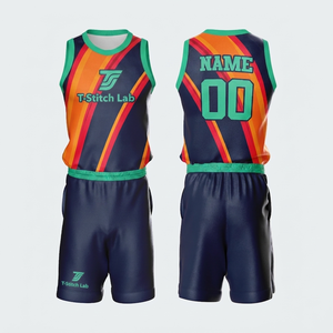 Maillots de basket-ball pour hommes de qualité supérieure à prix abordable – Ensemble de maillots de sport sans manches à col ras du cou du meilleur fabricant - Product Image 3