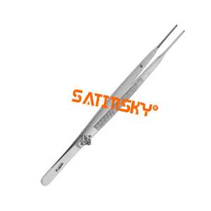 Pinzas para tejidos SATINSKY Atraumatic DE BAKEY de 16 cm, acero inoxidable, agarre manual moleteado, certificación CE, clase III, instrumento dental - Product Image 2
