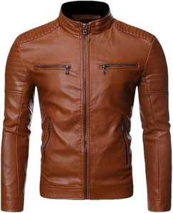 Chaqueta de cuero genuino de nuevo diseño para hombre, ropa de calle de moda, prendas de vestir exteriores de moda, chaqueta de cuero informal suave y cómoda - Product Image 5