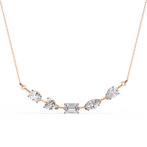 Collier en or 18 carats avec diamant cultivé en laboratoire pour femmes, magnifique accessoire - Product Image 6