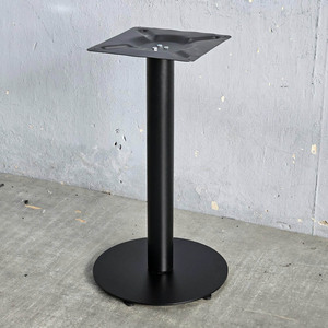 Base de table basse ronde de style industriel en fer de 39 cm, durable, en bois de manguier et ciment, mobilier traditionnel pour salon - CHBCF021 - Product Image 2