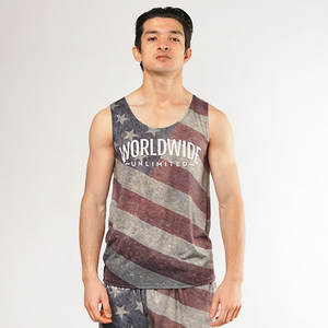 Camisetas sin Mangas para Hombre al por Mayor, Tejido de Algodón, Transpirable, Ropa Deportiva de Alta Calidad, Ropa Casual, OEM, ODM - Product Image 4