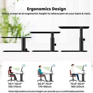 Heavy Duty Ergonomic Height <strong>Adjustable</strong> <strong>Computer</strong> Monitor <strong>Riser</strong> for Desk Work - Product Image 3