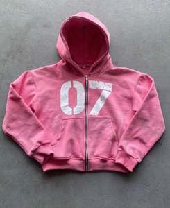 Sudaderas con capucha con cremallera personalizadas de algodón 100%, moda de alta calidad para artículos de ropa personalizados de invierno con impresión Digital - Product Image 6