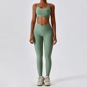 Vente en gros jambières taille haute jacquard anti cellulite pour le yoga et le sport collants leggings pour femmes leggings froissés aux fesses - Product Image 3